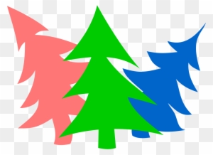 Sugar Cookie Clipart - Season's Greetings Colorful Trees Christmas Card