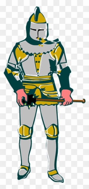 Man Free Vector Graphic On Pixabay Armor - Medieval Knight Clipart Png