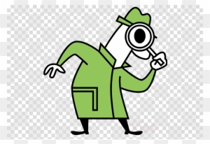 Student Detective Clipart Student Northern Michigan - Cartoon Detective With Magnifying Glass