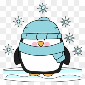 Banner Black And White Library Clip Art Snowy Real - Transparent Winter Penguin Clipart