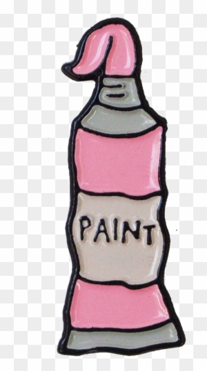 Pink Paint Enamel Pin - Enamel Painted Pin