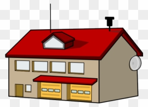 Bulding Clipart Small Building - Fire Department Fire Station Clipart