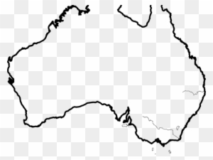 Continent Clipart Traceable - Tasmanian Tiger Habitat Map
