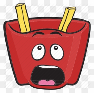 Emoji Fast Food Fry Icon - Crazy French Fries