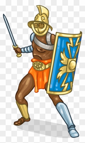 gladiators in suits clipart