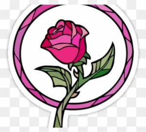 Stained Glass Clipart Rose Beauty And The Beast Rose Glass Free Transparent Png Clipart Images Download