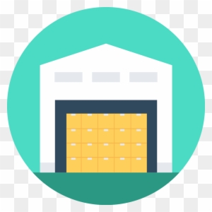 Inventory Management - Data Warehouse Flat Icon