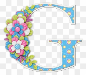 Alfabeto Colores Y Flores - Flower Letter G Png