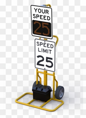 Download Speed Limit Sign Clipart Radar Speed Sign - Post Mounted Radar Speed Sign