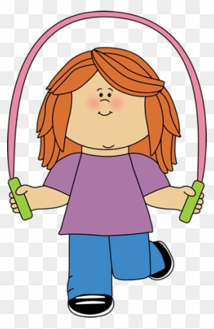 Jump - Girl Jump Roping Clipart