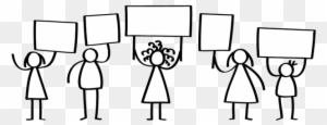 Let Youth Lead - Stick Figure Protesting