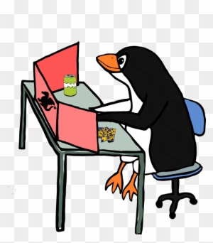 Linux Scripting Language System Administrator Web Hosting - Animal On Computer Clipart