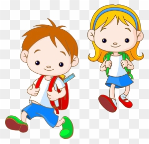 At Our Kids World We Aim To - Student Go To School Clipart