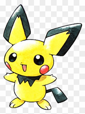 #pichu From The Official Artwork Set For #pokemon Gold - Pokemon Pichu
