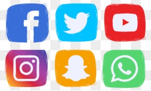 Media Computer Icons Clip Art Sociales - Social Media Badges For Business Cards
