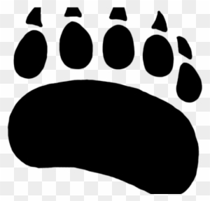 Grizzly Clipart Paw Print - Bear Paw Print Png