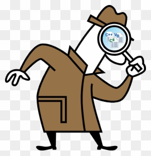 Microsoft Research - Cartoon Detective With Magnifying Glass