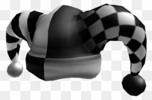 Black White Jester Hat Roblox Joker Hat Free Transparent Png Clipart Images Download - black top hat roblox id