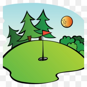 Yearly Golf Day Event - Golf Course Image Cartoon