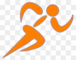 Orange Runners Clip Art - Pe Related