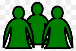 People Clipart Green - Abstact People Icon Png