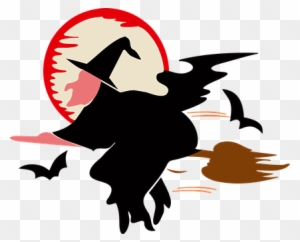 Fledermaus Besen Besenstiel Comic-figuren - Car Stickers Flying Witch Sticker
