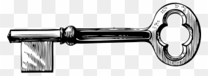 Schlüssel Antik Clipart - Skeleton Key Clip Art