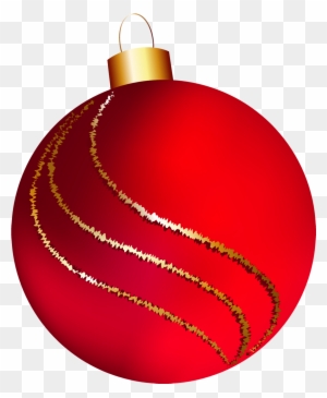 Christmas Ornaments Clipart - Red Christmas Balls No Background