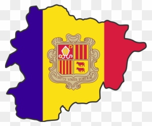 Andorra Map Clipart - Andorra Flag Country