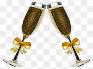 New Year Clipart Wine Glass - Champagne Glasses New Years