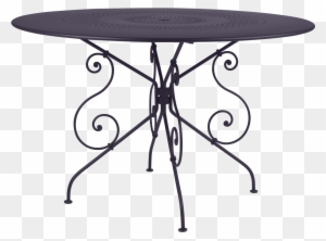 Outdoor Round Tables Garden Furniture Fermob - Fermob - 1900 Table Ø 117 Cm / Cedar Green