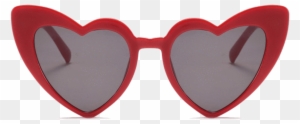 Sunglasses Heart Hearts Glasses Niche Moodboard Freetoe - Big Heart Shaped Glasses