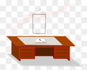 Table Desk Office School Education - Clip Art