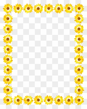 Star Yellow Drawing Blue - Design Border Png Sunflower