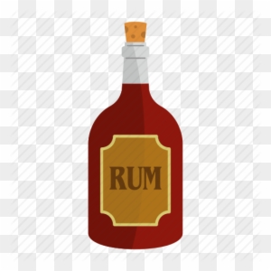 Clipart Black And White Download Alcohol Vector Rum - Bottle Of Rum Png