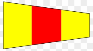 Download Pennant Zero Clipart International Maritime - 0 Signal Flag