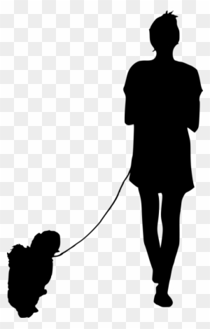 Clip Art Dog Free Images Toppng - People Silhouette Walking Png