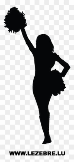 Pom Pom Silhouette Pictures To Pin On Pinterest Thepinsta - Cheerleader Squad Silhouette Png