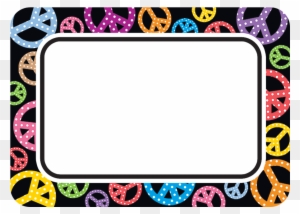 Peace Signs Themes Decorative Teacher Created Resources - Peace Sign Name Tags