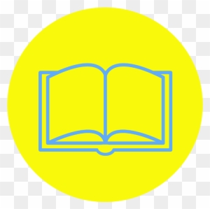 Book Yellow Circle Pmg - Black Book Outline Png - Free Transparent PNG
