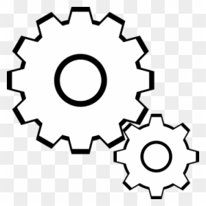 Gear Clipart Black And White, Transparent PNG Clipart Images Free
