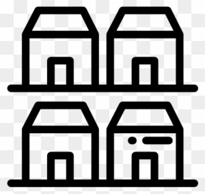 Image Freeuse Library Houses Homes Symbol House Buildings - Symbols For Urbanization