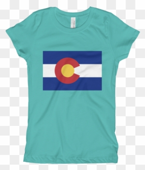Home Colorado Plus Flag Girls Tshirt - Cute This Little Princess Is 8 Girls Birthday Tshirt