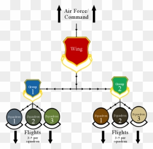 Military Organization - Air Force Wing Group Squadron Flight