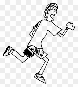 Cartoon Black And White Drawing Line Art Silhouette - Draw A Boy Running - Free Transparent PNG Clipart Images Download Cartoon Black And White Drawing Line Art Silhouette - Draw A Boy Running - Free Transparent PNG Clipart Images Download