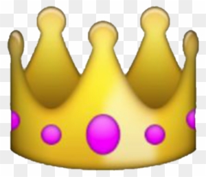 Crown Emoji Yellow Fancy Royal Overlay Icon Clip Transparent - Queen Crown Emoji Transparent