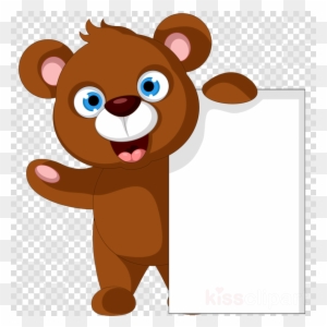 Animals Cartoon Frames Clipart Clip Art - Cartoon Brown Bear - Free  Transparent PNG Clipart Images Download