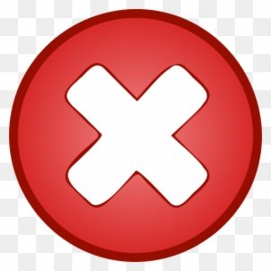 Red X Without Shadows - X Clip Art Gif