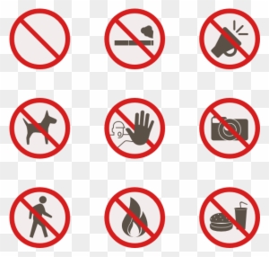 Clipart Freeuse Sign Icons Free Signs - Prohibition Icon