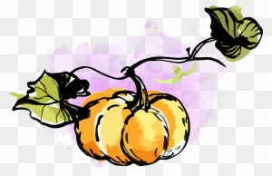 Watercolor Pumpkin Clipart - Clipart Pumpkin Png Watercolor
